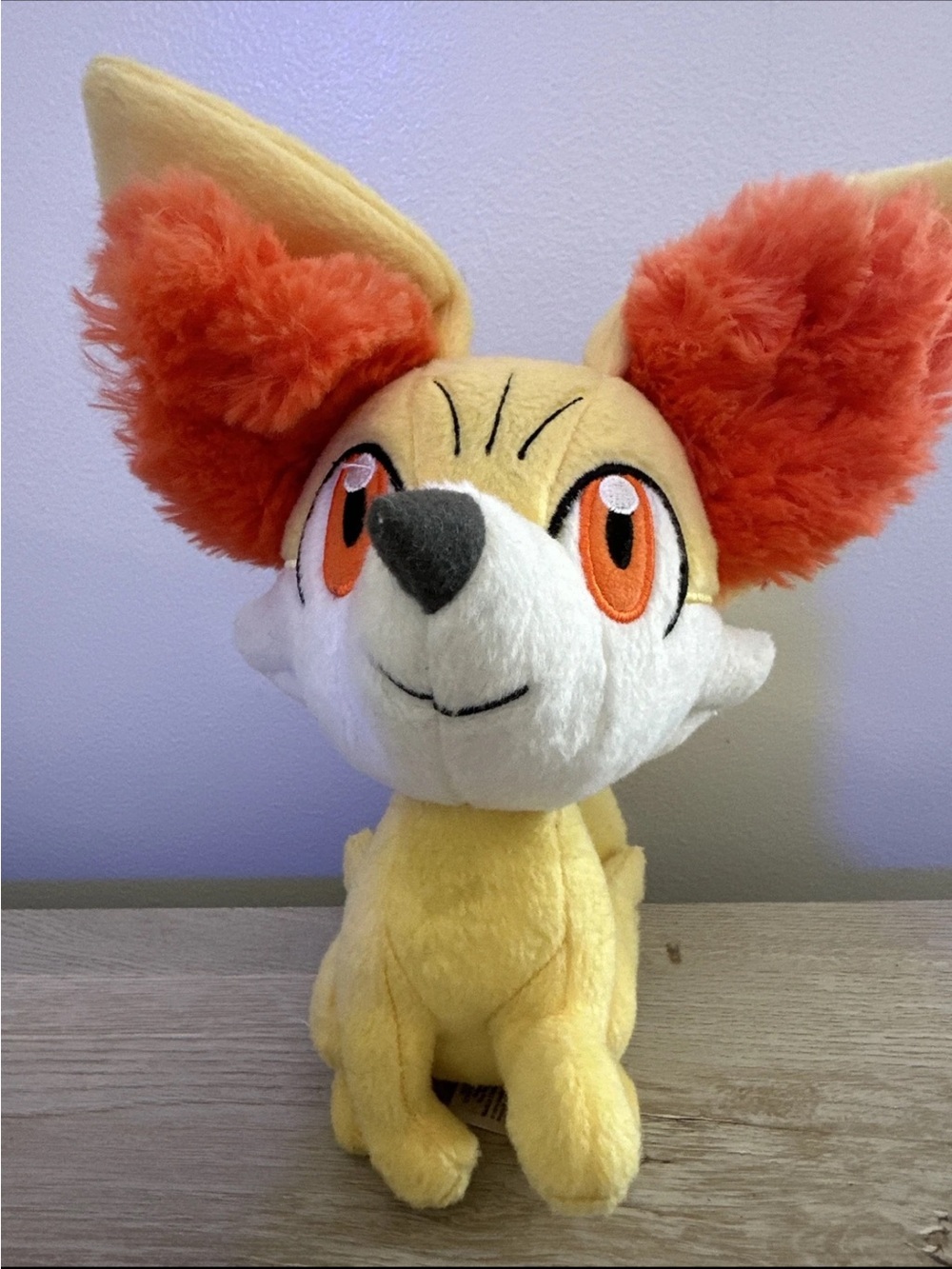 Pokemon Tomy Fennekin Plush Toy Fox Yellow Orange 2015  9” Stuffed Animal P5